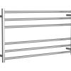 Towel rail electric round 600x1050mm Chrome