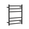 Towel rail electric round 600x500mm Satin black