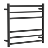 Towel rail electric round 600x650mm Satin black