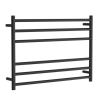 Towel rail electric round 600x850mm Satin black