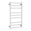 Electric Round Towel Rail 240V 900 x 500mm Brushed Stainless