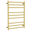 Towel rail electric round 900x650mm Brushed Gold