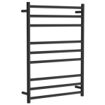 Towel rail electric round 900x650mm Satin black