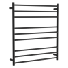 Towel rail electric round 900x850mm Satin black