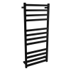 Towel rail electric square 1200x500mm Satin black