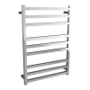 Electric Square Towel Rail 240V 900 x 650mm Brushed Stainless