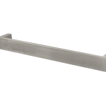 Towel Rail Single Bar Square 12V 500mm Brushed Stainless