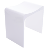 iStone shower stool 400Wx300Dx430Hmm gloss white