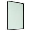 Square mirror 600x900x50mm matte black