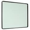 Square mirror 900x1000x50mm matte black