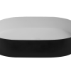 Oval basin 580x380x110mm matt black