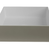 iStone Square Basin 380 x 380 x 110mm Matte Natural & White