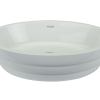 iStone Ribbed Vessel Basin 600 x 400 x 150mm Gloss White