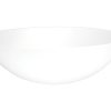 Round basin 400x130mm Matt White