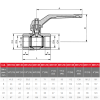 Airaga Ball Valve 40f x 40f