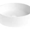Round basin +380x110mm matt white