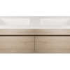 Kzoao 1200mm Honed Dual Bowl Lexus Top Matte White