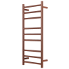 Electric Round Towel Rail 240V 900 x 400mm Brushed Copper