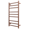 Electric Round Towel Rail 240V 900 x 500mm Brushed Copper