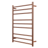Electric Round Towel Rail 240V 900 x 650mm Brushed Copper