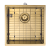 Aspen PVD 400mm Single Kitchen Sink Brushed Brass