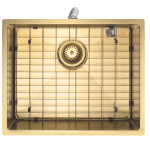 Aspen PVD 500mm Single Kitchen Sink Brushed Brass