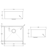 Aspen PVD 500mm Single Kitchen Sink Brushed Copper