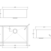 Aspen PVD 600mm Single Kitchen Sink Gun Metal