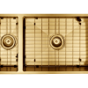 Aspen PVD 550/200mm Dual Kitchen Sink Brushed Brass