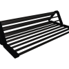 Aspen Roll-Up Hot Mat 480x480mm Matte Black