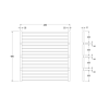 Aspen Roll-Up Hot Mat 480x480mm Brushed Stainless