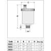 Caleffi 502 Series Air Vent 15mm