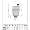 Caleffi 502 Series Air Vent Top Bleed 10mm