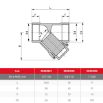 Airaga Y Strainer 15mm