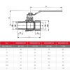 Airaga Gas Ball Valve 20m x 20f