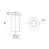 Aspen Waste Master Air Switch Matte Black