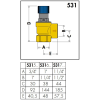 Caleffi 531 Series Safety Valve 25mm x 32mm 1000kPa