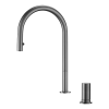Doppia Bench Extractable Kitchen Mixer Gunmetal