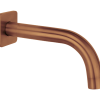 Loft Wall Mounted Short Bath Spout Brushed Copper
