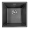 Aura Granite 400mm Single Kitchen Sink Matte Black