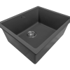 Aura Granite 500mm Single Kitchen Sink Matte Black
