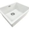 Aura Granite 500mm Single Kitchen Sink Matte White