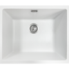 Aura Granite 500mm Single Kitchen Sink Matte White