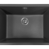 Aura Granite 600mm Single Kitchen Sink Matte Black