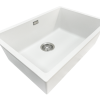 Aura Granite 600mm Single Kitchen Sink Matte White