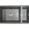 Aura Granite 500/200mm Dual Kitchen Sink Charcoal