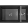 Aura Granite 500/200mm Dual Kitchen Sink Matte Black