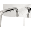 Loft Wall Mounted Basin Mixer with Short Spout Chrome