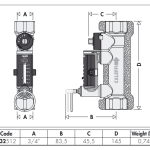 Caleffi Low Flow Balancing Valve and Flow Meter 20mm