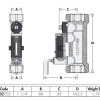 Caleffi Balancing Valve and Flow Meter 32mm